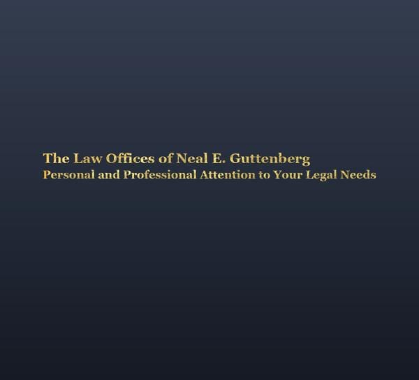 The Law Offices of Neal E. Guttenberg gold-foil logo